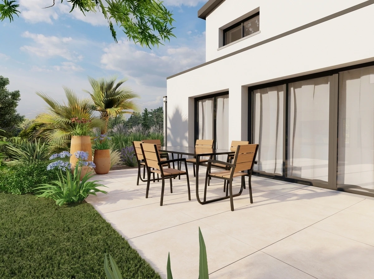 Villa moderne avec piscine privée et terrasse aménagée